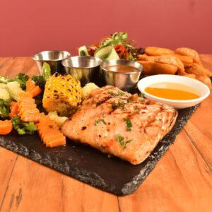 Salmón en salsa de naranja