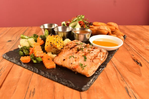 Salmón en salsa de naranja