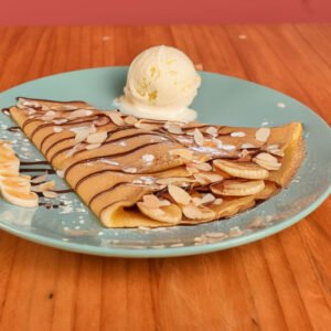 Crepa de Banano y almendras